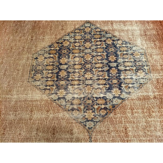 Antique Persian Malayer Camel Hair Gallery Rug, Handwoven, Circa 1900 For Sale - Image 9 of 13