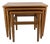 Mid-Century Teak Nesting Tables from Salin Møbler, Denmark, 1960s, Set of 3 For Sale