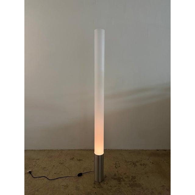 Pablo Pardo Elise Tubular Acrylic and Aluminum Floor Lamp for Pablo For Sale - Image 13 of 17