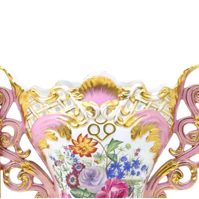 French Large & Impressive 19th Century French Sèvres Porcelain Centerpiece Vase For Sale - Image 3 of 10