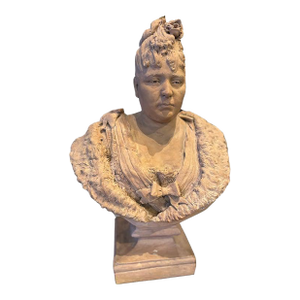 19th Century French Terracotta Bust of a Lady.