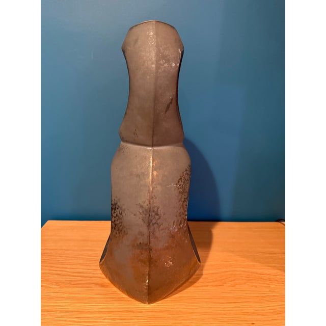 Studio a Home Handcrafted Portuguese Ceramic Totem Sculpture - Reactive Bronze Glaze For Sale In Los Angeles - Image 6 of 14