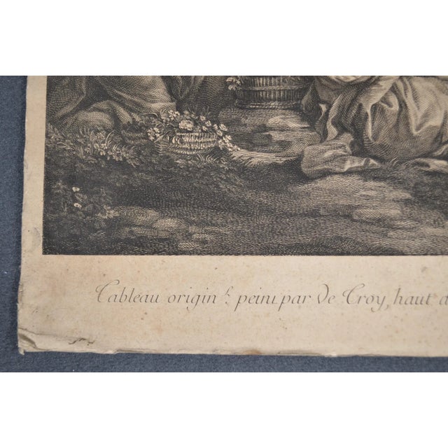Black Late 18th Century Etching After Charles De La Fosse, by Louis-Simon Lempereur, the Abduction of Proserpina For Sale - Image 8 of 11