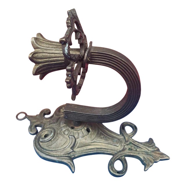 Pre-War Brass Candleholder, 1920s For Sale