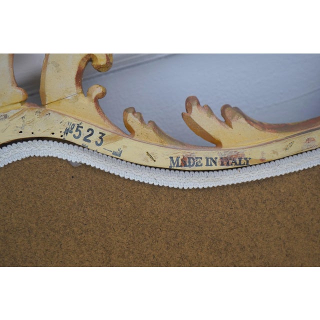 Italian Gold Frame Chippendale Sideboard Mantle Mirror For Sale - Image 12 of 12