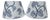 Blue and White Decoupage Lamp Shades a Pair For Sale