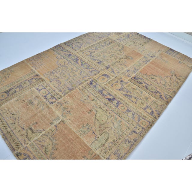 Turkish Mid 20th Century Anatolian Floral Handmade Floor Carpet For Sale - Image 3 of 10