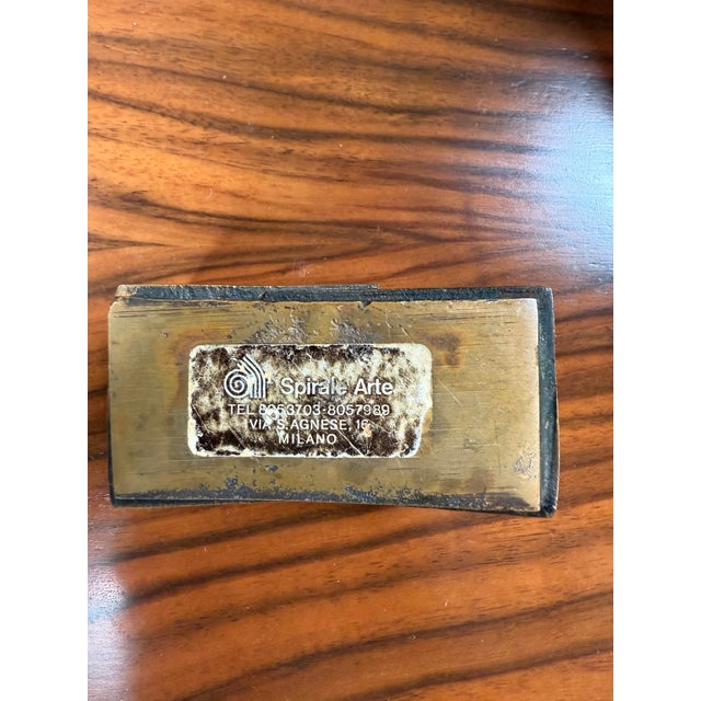 Mid-Century Modern Bronze and Glass Picture Frame by Spirale Arte For Sale In Los Angeles - Image 6 of 6