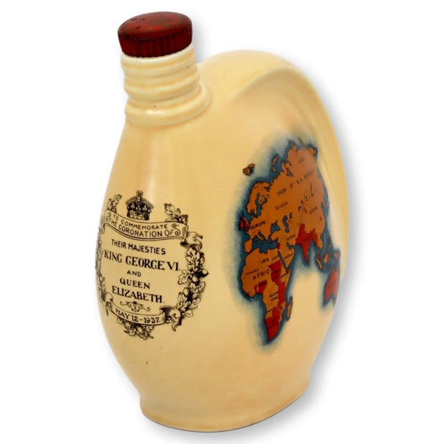 Wood King George VI & Elizabeth Coronation Decanter, 1937 For Sale - Image 7 of 7