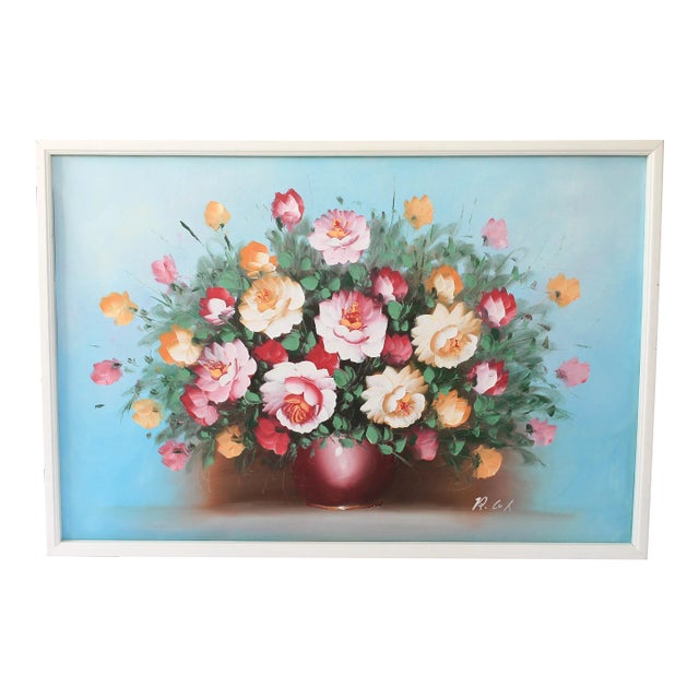 Vintage Mid-Century Still Life Painting by Robert Cox For Sale