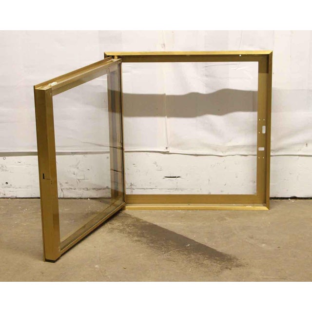 Recessed Brass Display Case With Bulletproof Glass Chairish