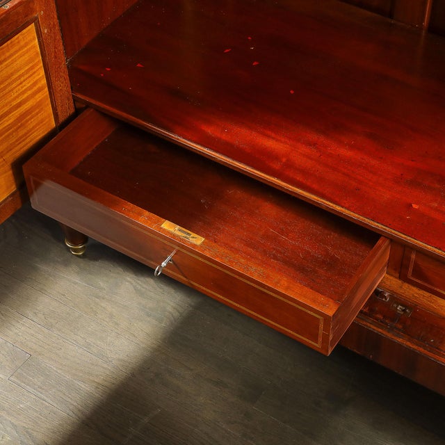 Antique Louis XVI Inlaid Exotic Woods & Gilt Bronze Accent Cabinet For Sale - Image 11 of 16