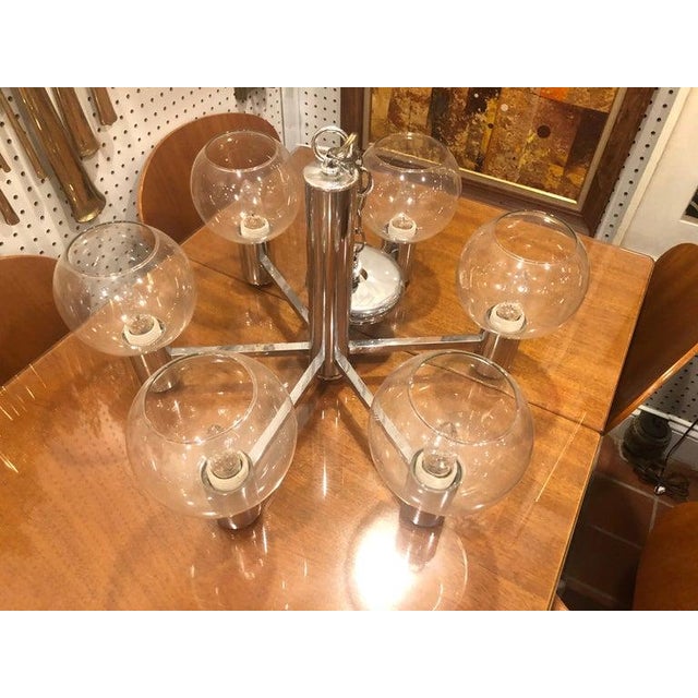 1960s 1960s Mid-Century Modern Chrome Sputnik Chandelier For Sale - Image 5 of 17