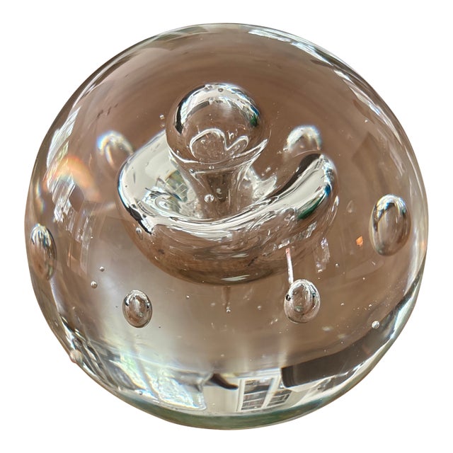 Glass Ball Paperweight For Sale