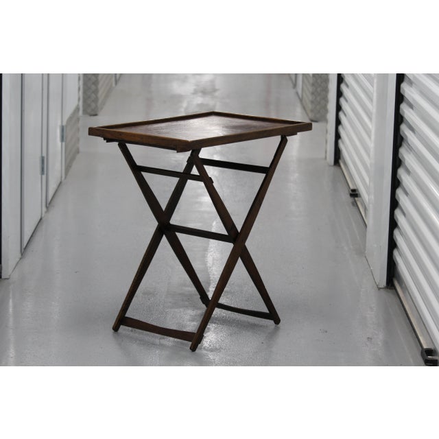 Wooden Folding Side Tables, 1920s, Set of 2 For Sale - Image 18 of 18