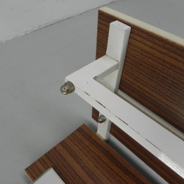 Vintage Wall Coat Rack with 8 Hooks and Mirror For Sale - Image 15 of 18