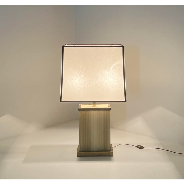 Brass Table Lamp, 1970s, in Flawless conditions. Designed 1970 to 1979 European Plug (up to 250V).The wiring of this item...