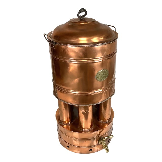 1901 Automatic Copper Water Still Distiller Antique Rochester Ny Moonshiner For Sale