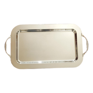 Mid 20th Century Silverplate Tray by Pm Italy