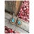 French 1940s Pair of Teardrop Blue Topaz Earrings For Sale - Image 3 of 10