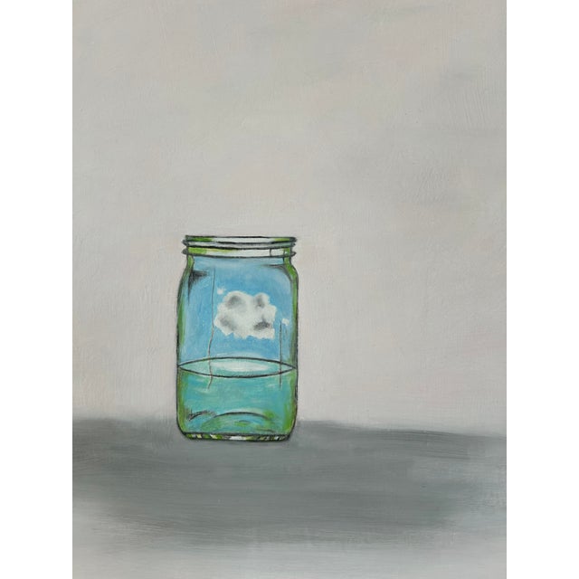 Hope in a Glass With Pale Pink Air Original Painting by Natalie Mitchell/Sette Design For Sale - Image 4 of 9