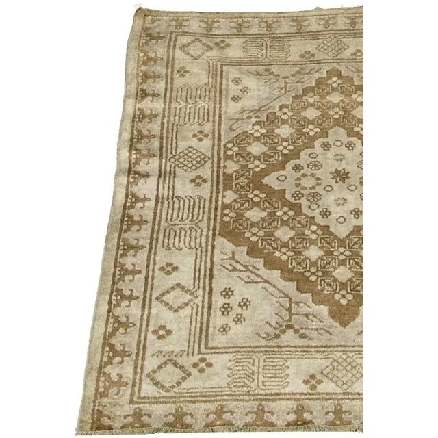 1900s Antique Uzbek Khotan Samarkand Rug-5'8'' X 4'1'' For Sale - Image 4 of 6