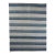 Vintage Dhurrie Rug, With Blue and Silver Stripes, From Rug & Kilim For Sale