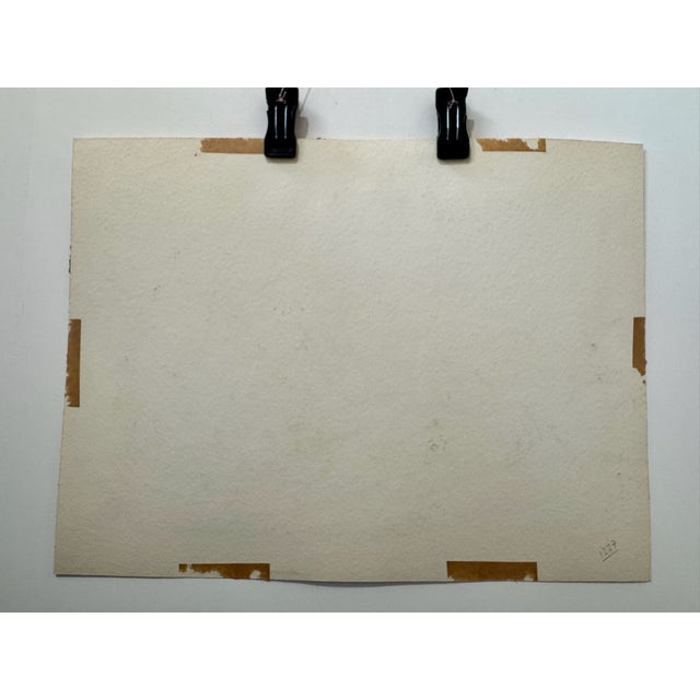 Henry Emil Salloch Original Watercolor on Paper Cap-Au-Renard, p.q. 1957. For Sale In Atlanta - Image 6 of 7