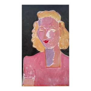 Henri Matisse Vintage 1946 Limited Edition French Fine Art Lithograph Print " Jeune Femme en Rose " 1942