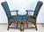 Vintage American of Martinsville Chippendale Dining Armchairs Teal Set of 8 For Sale - Image 10 of 15