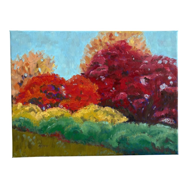 “Autumn Lane” Oil on Linen by Nancy M. Vignola - For Sale
