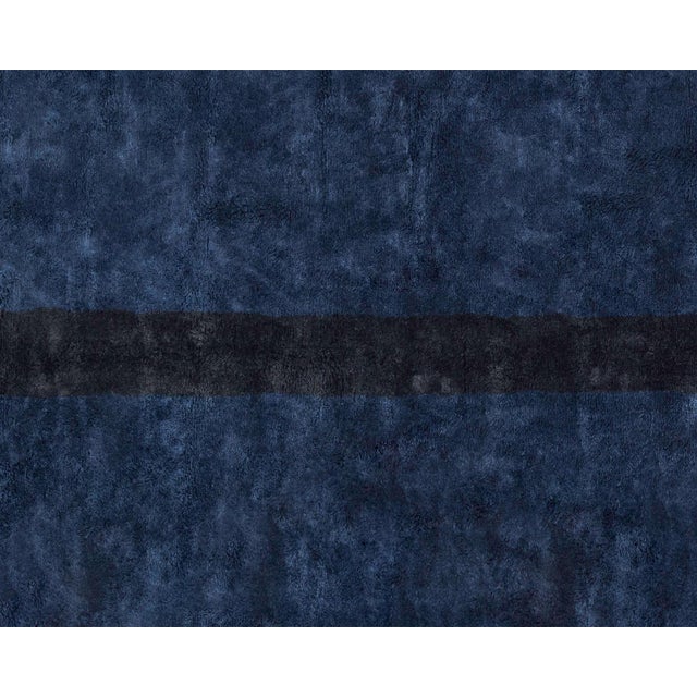 Hand-Knotted Wool Rug by Azele Studio For Sale - Image 6 of 9