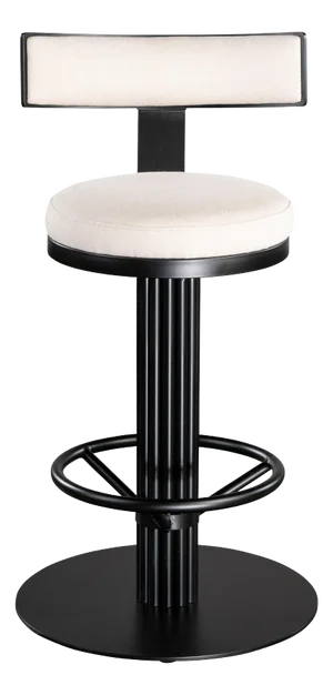 Oscar Swivel 26" Black Counter Chair