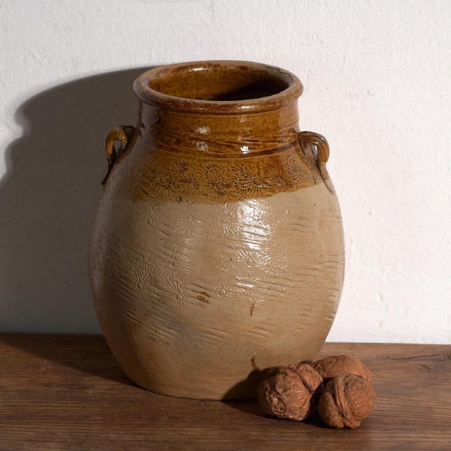 Ceramic Antique Chinese Glazed Stoneware Vase, China, 1900 For Sale - Image 7 of 7