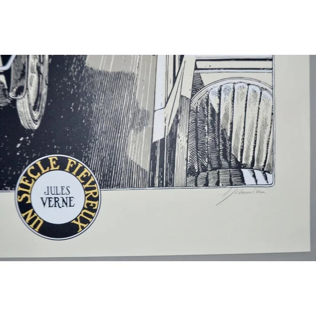 Black François Schuiten, A Feverish Century, 1995, Silkscreen For Sale - Image 8 of 9