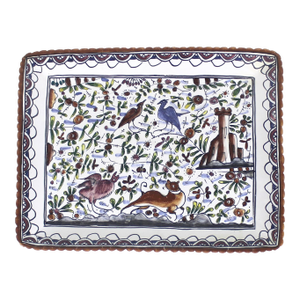 Vintage Portuguese Ceramic Plate Hand Painted
