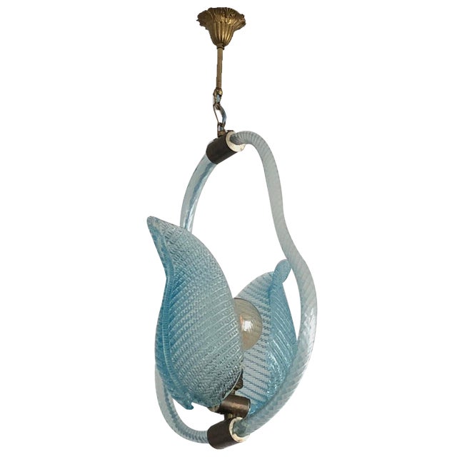 Murano Glass Ceiling Fixture from Barovier & Toso, 1960s For Sale