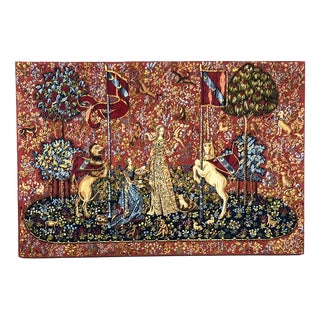 20th Century Wall Tapestry of the Lady and the Unicorn For Sale