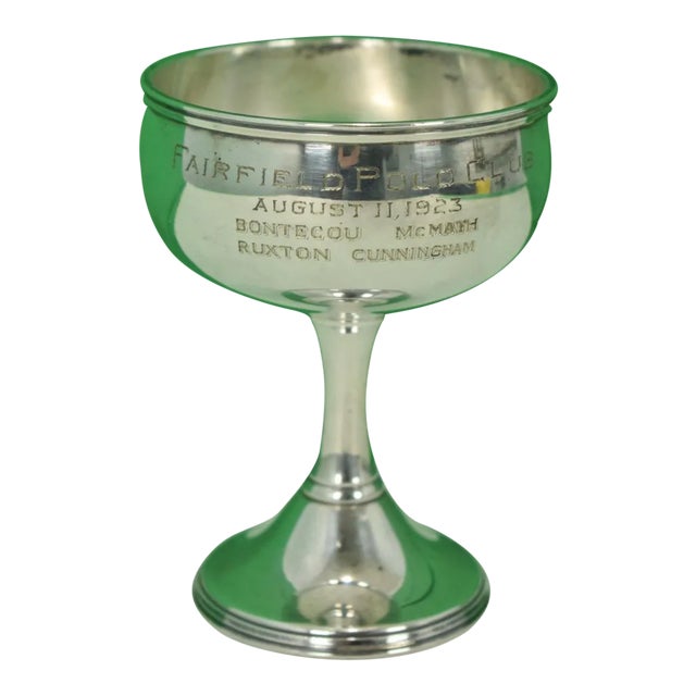 "Fairfield Polo Club" Silver Plate Trophy For Sale