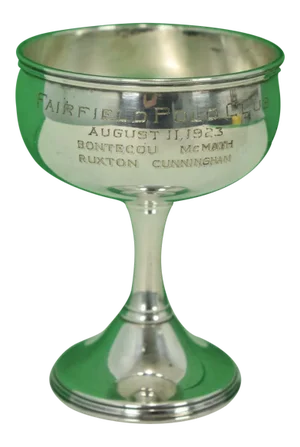 "Fairfield Polo Club" Silver Plate Trophy