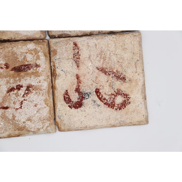 18th Century Gorgeous Set of Four Naturalistic Portuguese Tiles For Sale - Image 12 of 12