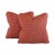 Textile Designer P Kaufmann Waverly Red & Cream French Country Gingham Check Pillow Covers- Pair For Sale - Image 7 of 7