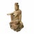 This is a Chinese rustic wooden Guan Yin Kwan Yin Bodhisattva cross leg Sitting Buddha statue. It is finished with a...
