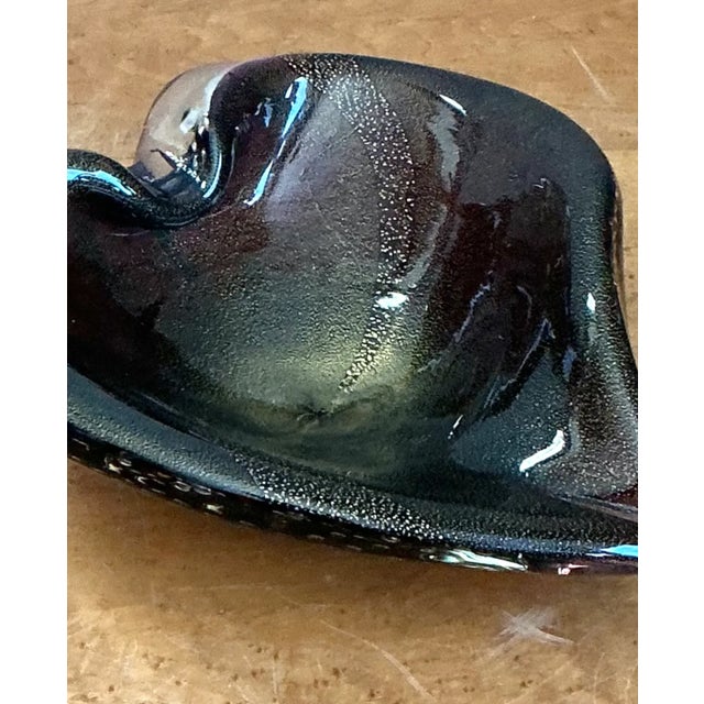 Murano Vintage Italian Murano Glass Bowl For Sale - Image 4 of 12
