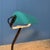Banker's Lamp withTurquoise Enamel Shade from Erpé, 1930s For Sale - Image 17 of 18