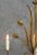 Mid-Century Spanish Gilt Tôle Botanical Six-Light Chandelier, 1950s For Sale - Image 4 of 10