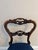 Textile Antique Victorian Rosewood Balloon Back Dining Chairs, 1870, Set of 6 For Sale - Image 7 of 10