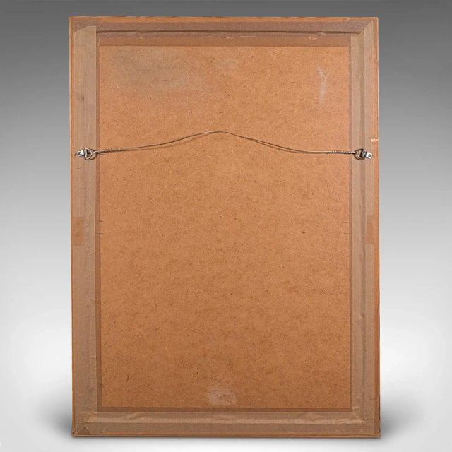 Green 1990's Vintage Watercolour Painting For Sale - Image 8 of 8