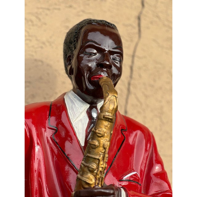 Large American Jazz Figurine, 1960s For Sale - Image 9 of 10