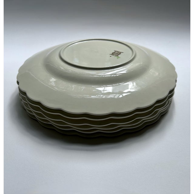 Early 20th Century Spode England "Alden" Luncheon Plates - Set of 6 For Sale - Image 11 of 17